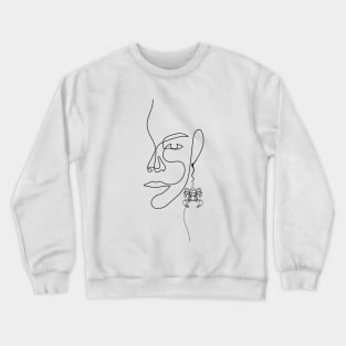 She's a Scorpio | One Line Drawing | One Line Art | Minimal | Minimalist Crewneck Sweatshirt